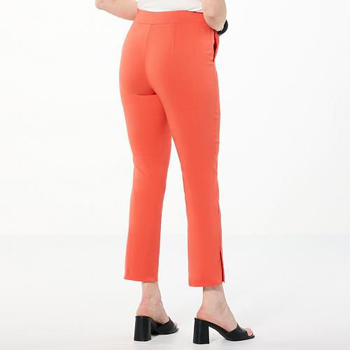 WynneLayers FlatterFIT Tapered Ankle Pant - Tan