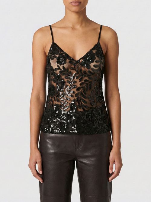 Top Woman color Black