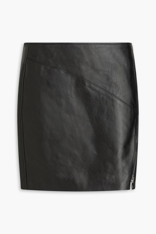 Jeanne leather mini skirt - Black - FR 38