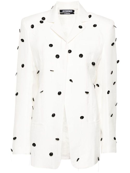 La veste Caraco brodée blazer - White