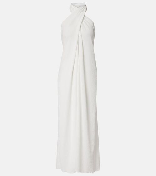 Stella sheer halterneck maxi dress