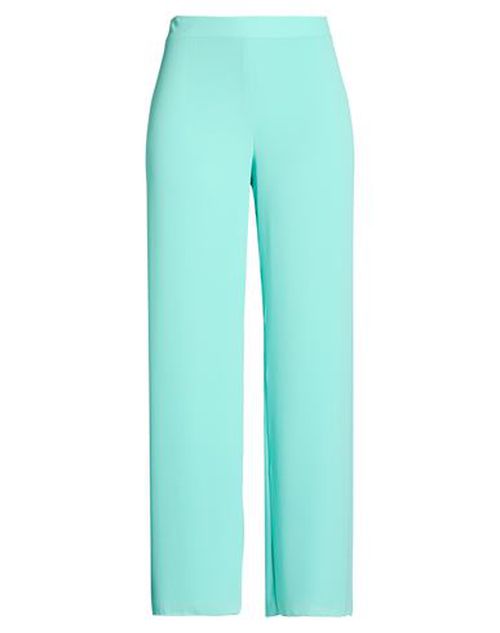Woman Pants Light green Size 10 Polyester