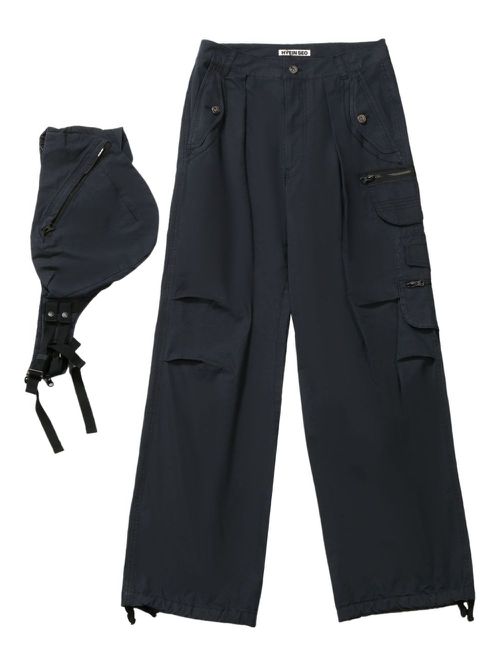 Hyein Seo cotton cargo pants - Black