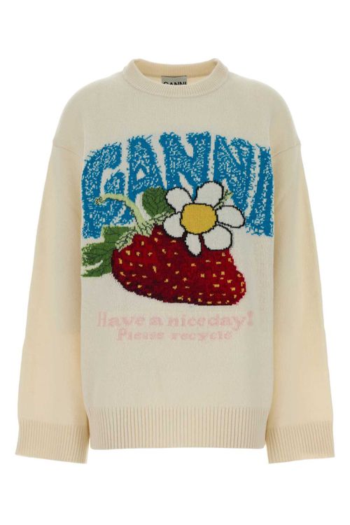 Graphic Sweater — White