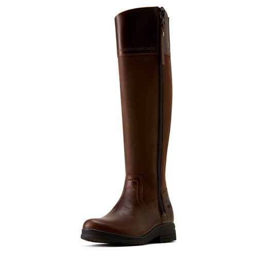 Women's Windsor Waterproof Boots in Tobacco Brown, B Medium Width, Size 3, by