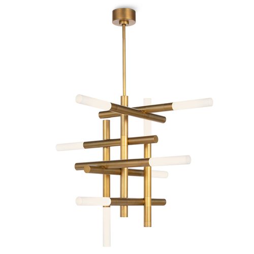 Natural Brass Chandelier from the Cass Collection