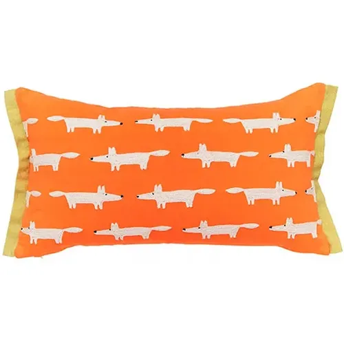 Scion Mr Fox Birthday Cushion 30cm x 50cm Confetti