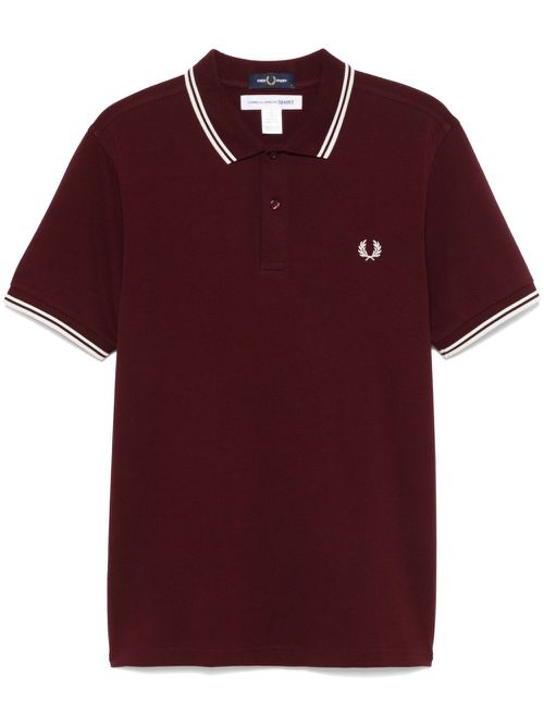 X Fred Perry logo-embroidered polo shirt