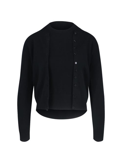 Cropped Knit Cardigan
