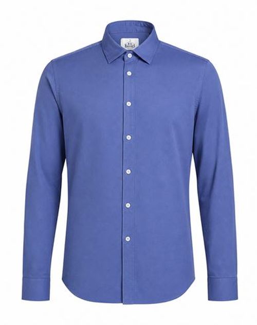 B. d.baggies Man Shirt Slate blue Size 16 ½ Cotton, Elastane
