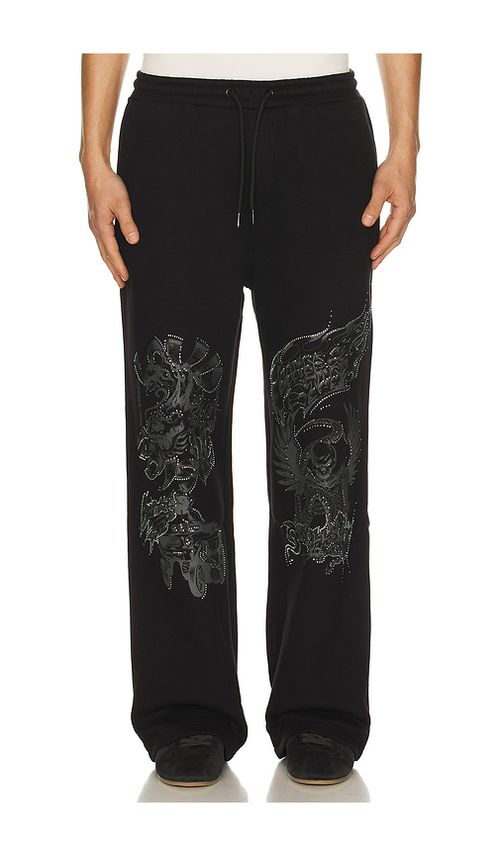 Jungles Loud Noises Track Pant in Black. L. Also in M, S, XL/1X