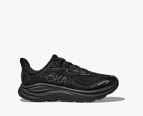HOKA Clifton 10 Shoes in Black/Black