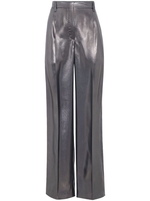 Tailored silk trousers - Grey