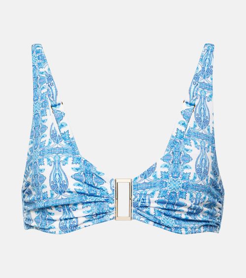 Printed Bel Air bikini top