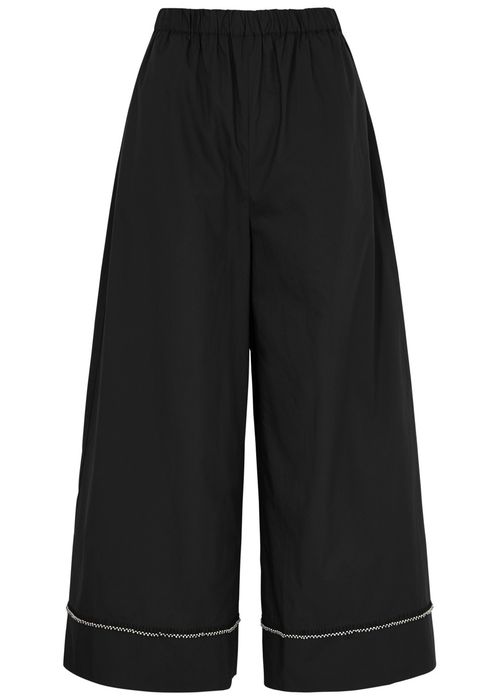 Clarion Wide-leg Cotton-poplin Trousers