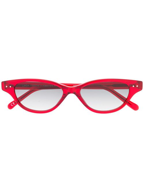 Cat eye sunglasses - Red