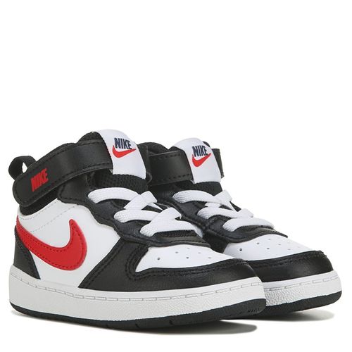 Kids' Court Borough Mid 2 High Top Sneaker Baby/Toddler Shoes (White/Black/Red/Navy)