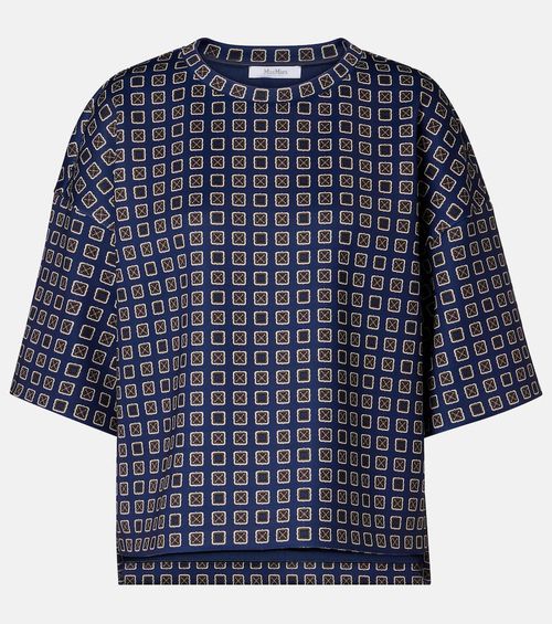 Notizia printed jersey top