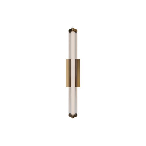 Aged Brass LED Wall Sconce from the Boulevard Collection