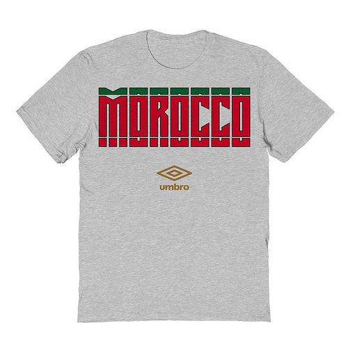 Men's Umbro Morocco Country Stack Graphic Tee, : , Sport Gray