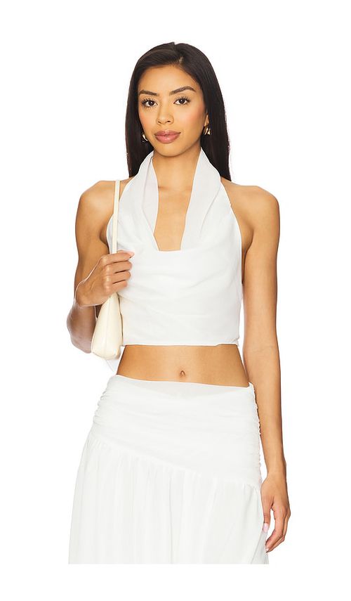 SNDYS x REVOLVE Camelia Cowl Top in White.  XXS. Also in L, M, S, XL