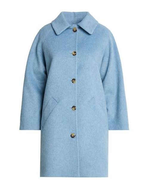 Woman Coat Light blue Size 10 Acrylic, Synthetic fibers, Wool, Alpaca wool, Mohair wool