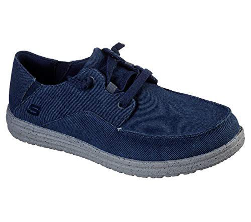 Skechers Men's VOLGO Slip ON Melson Canvas Slip-On Moccasin Shoe