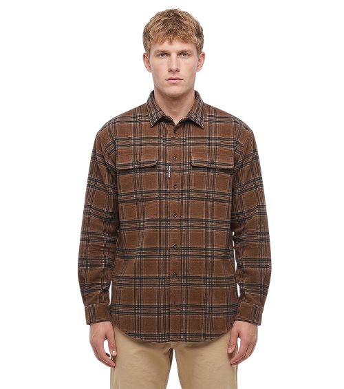 Brown Regular Check Shirt