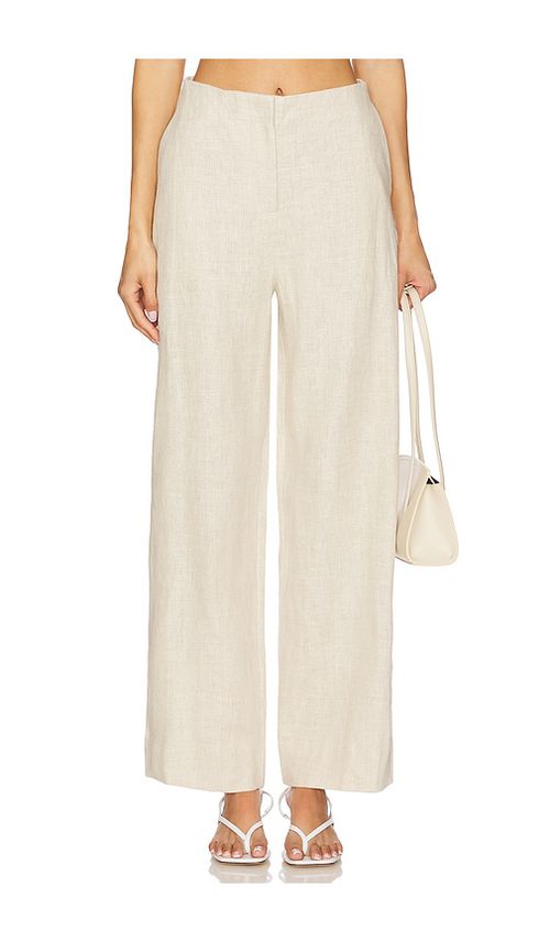 FAITHFULL THE BRAND Meave Trouser in Beige. -  XS also in M