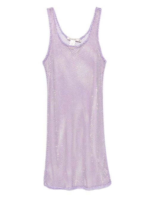 Crystal-embellished dress - Purple