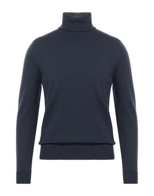 Man Turtleneck Slate blue Size 36 Merino Wool
