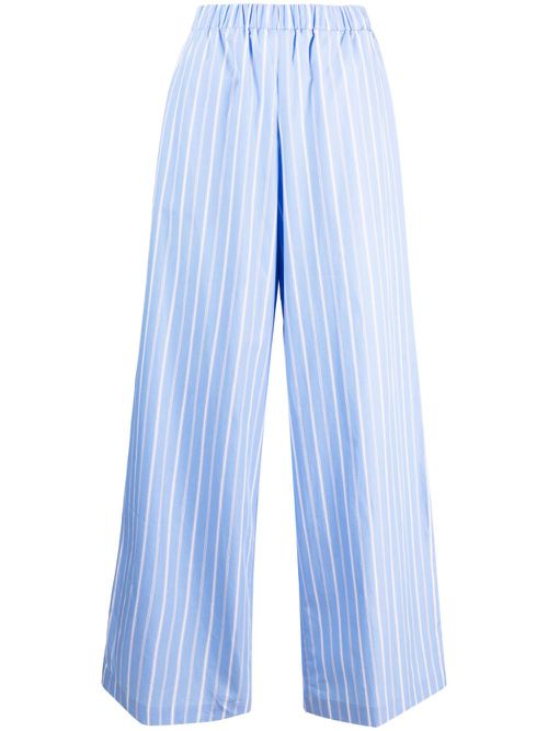 Striped palazzo pants - Blue