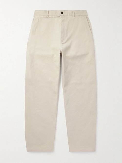 Men - Balloon Straight-Leg Cotton-Drill Trousers
