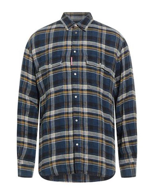 Man Shirt Navy Size 38 Linen