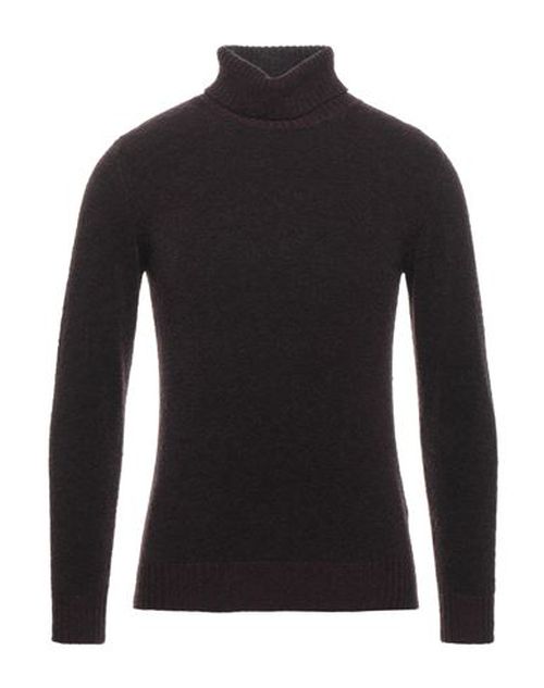 Circolo 1901 Man Turtleneck Chocolate brown Size XXL Virgin Wool, Polyamide