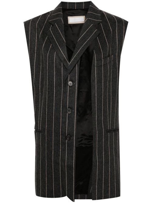 Striped vest - Grey