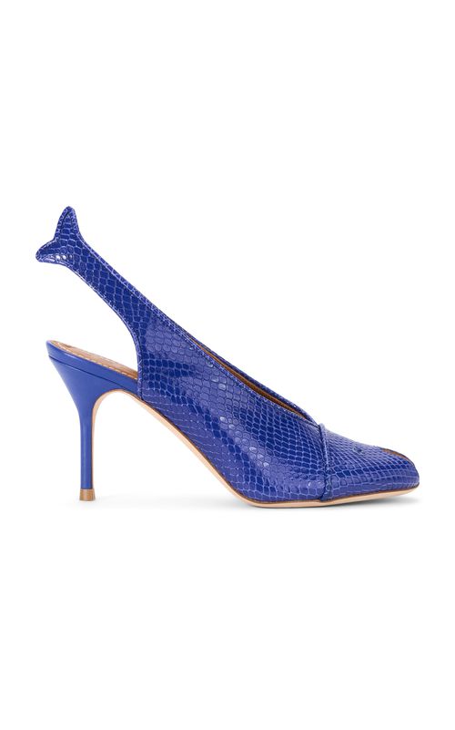 Cleo Fish Leather Heels - Moda Operandi