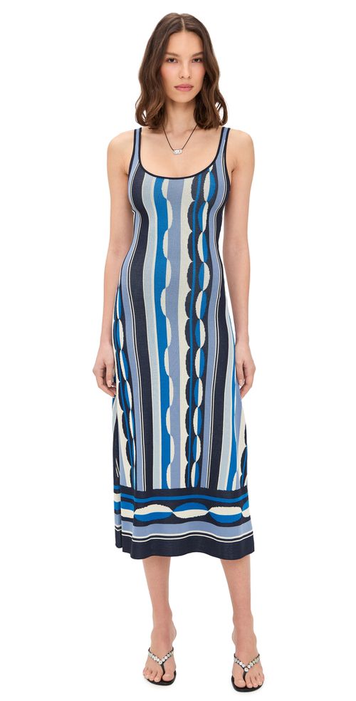 Tali Dress Geo Stripe Knit