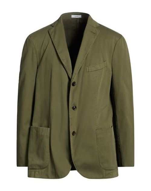 Man Blazer Military green Size 38 Cotton, Elastane