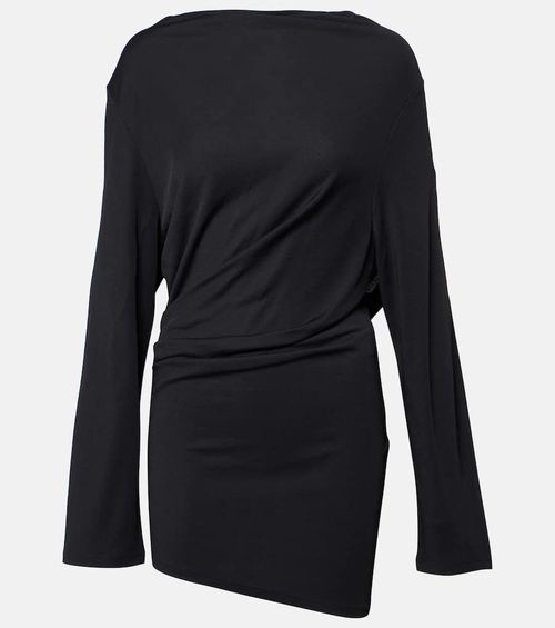 Croisière draped jersey minidress