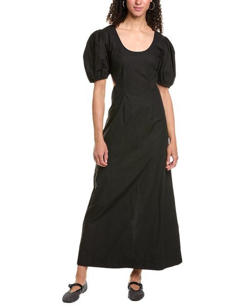 GANNI Poplin Maxi Dress