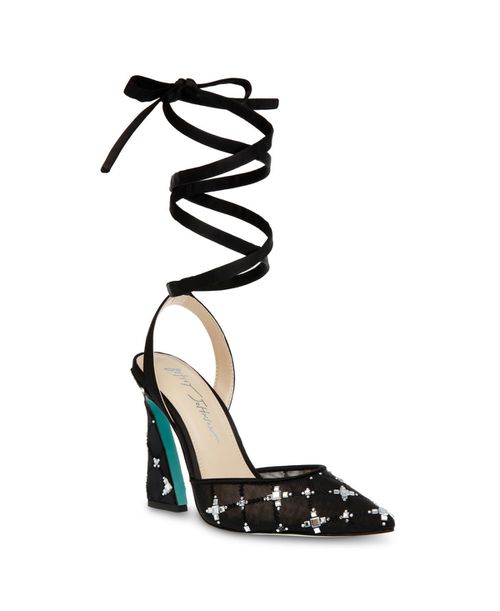 Women's Angel Lace Up Pumps - Black