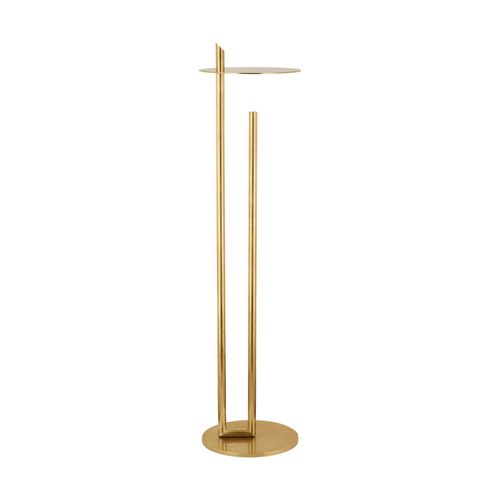 Natural Brass LED Floor Lamp from the Fielle Collection