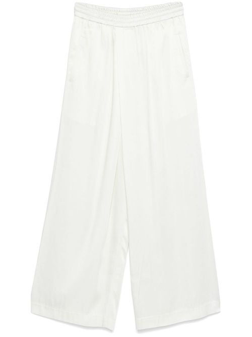 Satin trousers - White