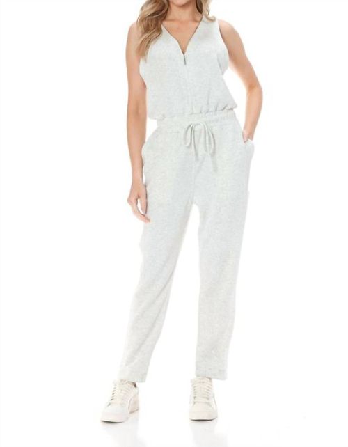 Scuba Sleeveless Jumpsuit In Heather