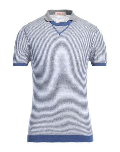 Man Sweater Blue Size 3XL Linen, Polyamide