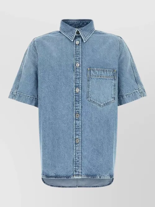 Givenchy - short sleeve denim shirt chest pocket