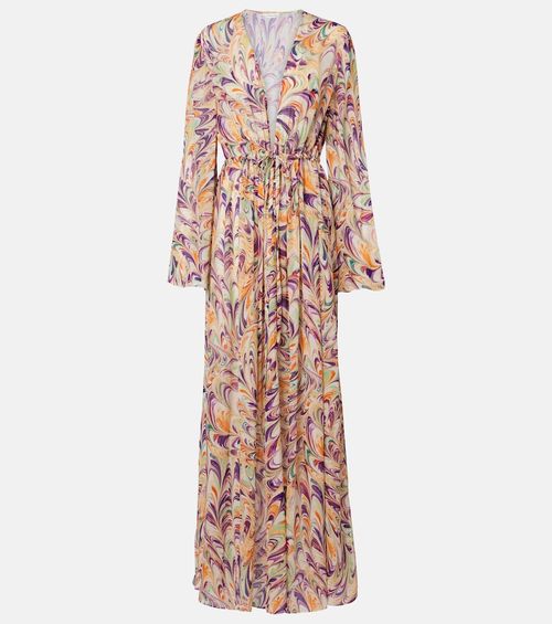 Chloe printed georgette kaftan