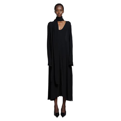 Rounded Neckline Dress