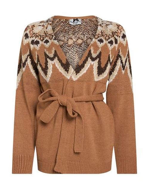 Woman Cardigan Camel Size 6 Polyacrylic, Polyamide, Viscose, Metallic fiber